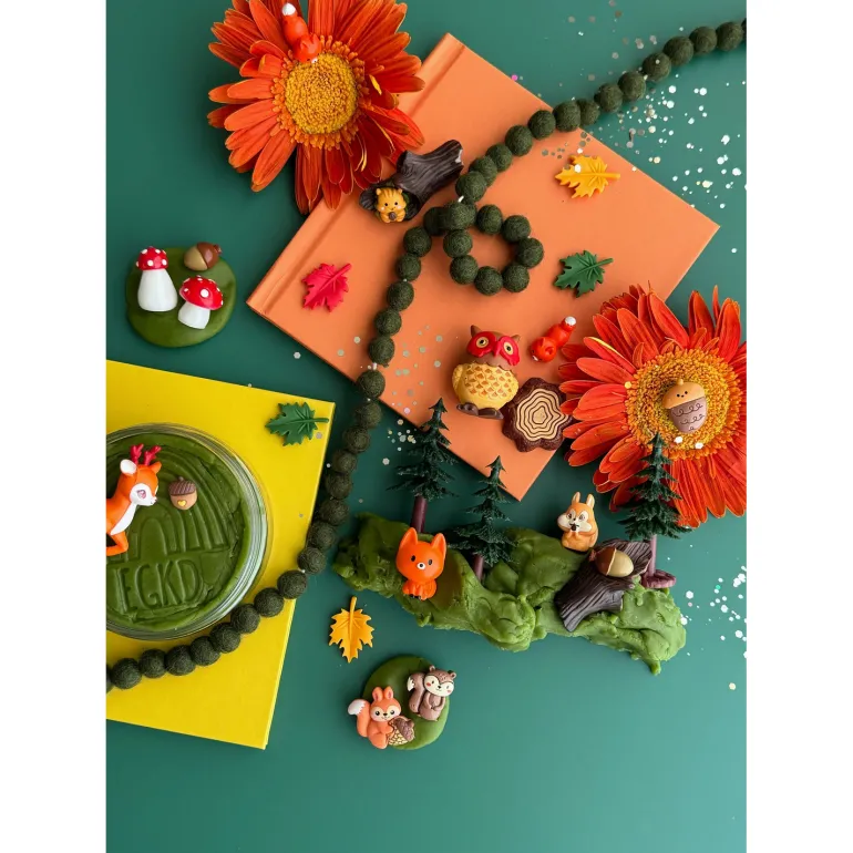 Earth Grown KidDough Play Kit- Forest Friends