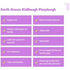Earth Grown KidDough Play Kit- Mermaid