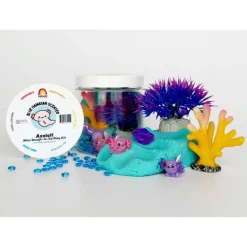 Earth Grown Kidough Axolotl (Blue Hawaiian) Mini Dough-To-Go