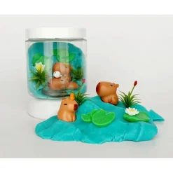 Earth Grown Kidough Happy Capybara (Blue Hawaiian) Mini Dough-To-Go