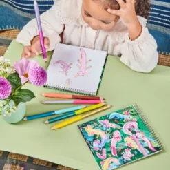 eeBoo Axolotl 6 Jumbo Double-Sided Pencils