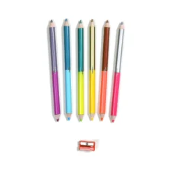 eeBoo Axolotl 6 Jumbo Double-Sided Pencils