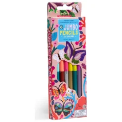 eeBoo Butterfly 6 Jumbo Double-Sided Pencils