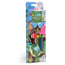 eeBoo Dinosaurs 6 Jumbo Double-Sided Pencils