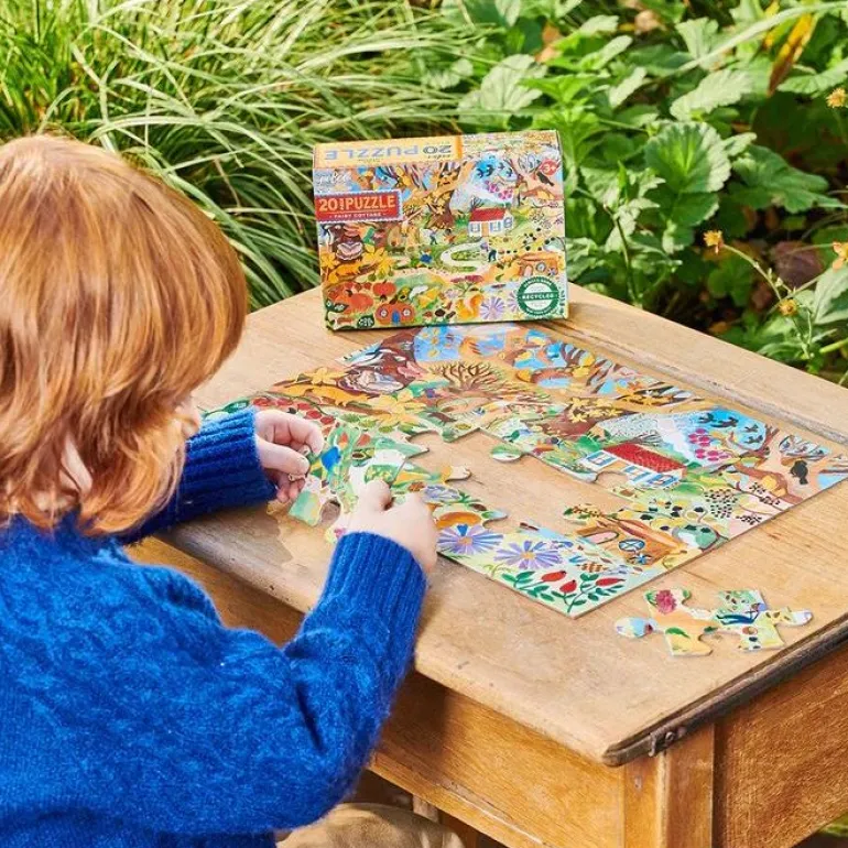 eeBoo Fairy Cottage 20 Piece Puzzle