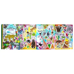 eeBoo Fold-Out Coloring Book - Wild Things