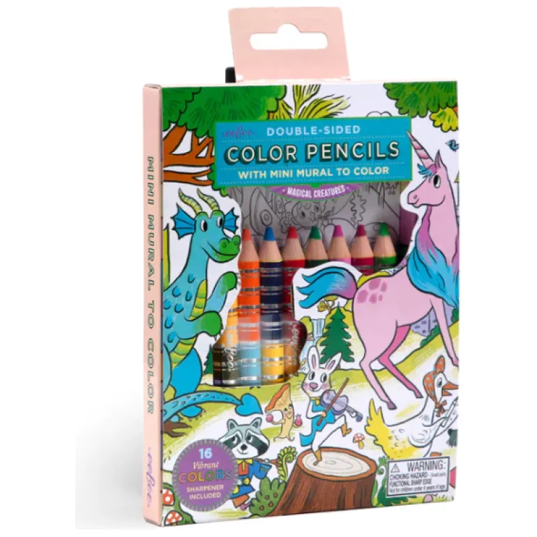 eeBoo Magical Creature Color Pencil Mini Mural