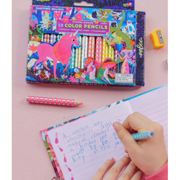 eeBoo Magical Creatures 12 Biggie Color Pencils