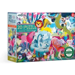 eeBoo Magical Creatures Big Puzzle 20pc