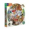 eeboo Mushrooms and Butterflies 500 Piece Round Puzzle