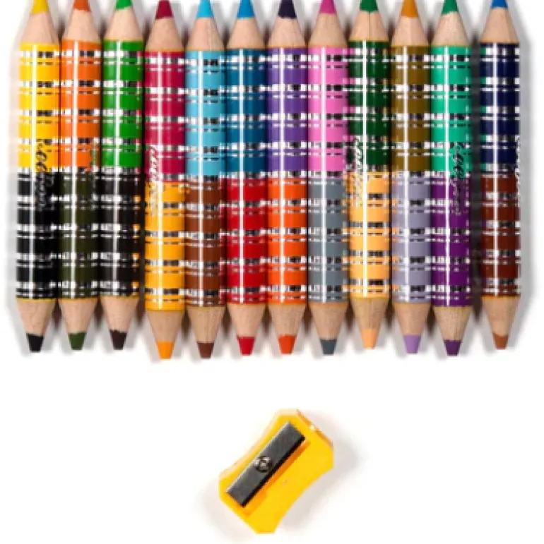 eeBoo Shark 12 Special Biggie Color Pencils