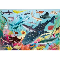 eeBoo Sharks & Friends Big Puzzle 20pc
