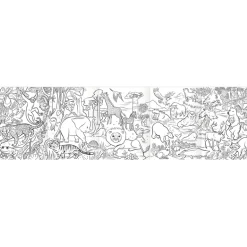 eeBoo Wild Animals Color Pencil Mini Mural
