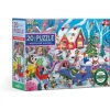 eeBoo Woodland Winter Big Puzzle 20pc