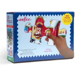 eeBoo Woodland Winter Big Puzzle 20pc