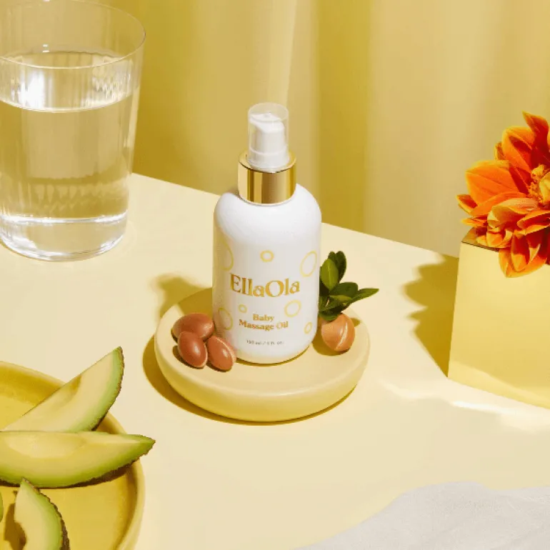EllaOla 100% USDA Organic Baby Massage Oil