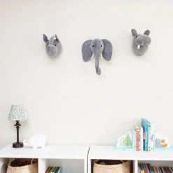 Fiona Walker - Mini Velvet Hippo Head