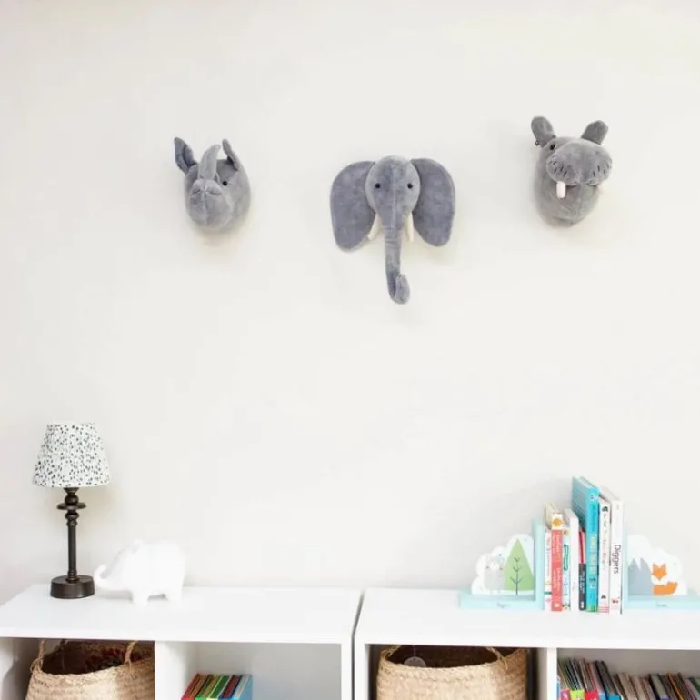 Fiona Walker - Mini Velvet Hippo Head