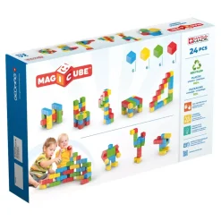 GeoMag Magicube Try-Me Recycled Building BLocks- 24 pcs
