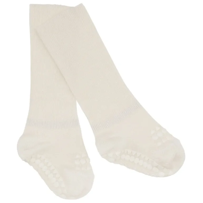 GoBabyGo Non-Slip Socks Bamboo Fiber - Off-White