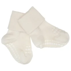 GoBabyGo Non-Slip Socks Bamboo Fiber - Off-White