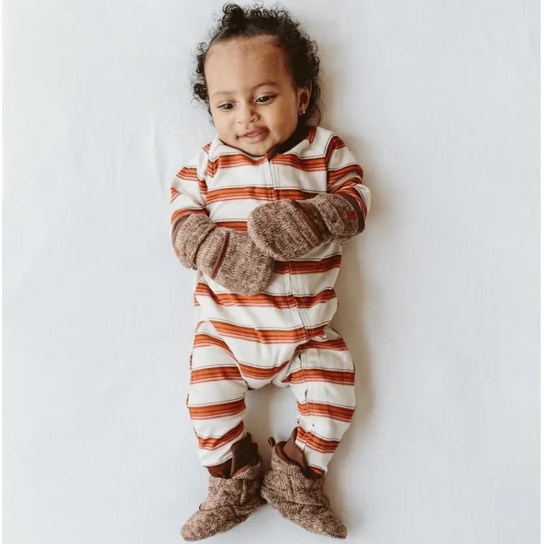 Goumi Cotton Knit Baby Stay-on Mitts