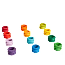 Grapat 36 Coloured Rings In 12 Colors