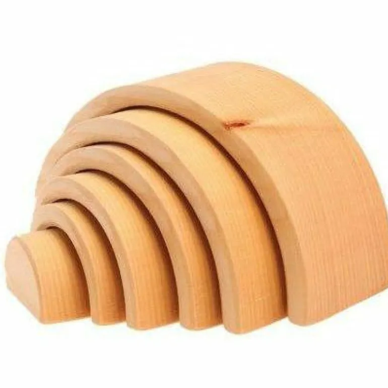 Grimm's 6 Piece Rainbow Natural