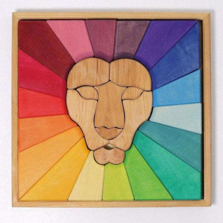 Grimm's Building Set Rainbow Lion