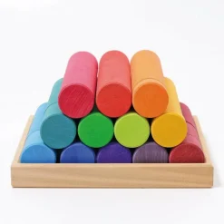 Grimm's Large Building Rollers Rainbow