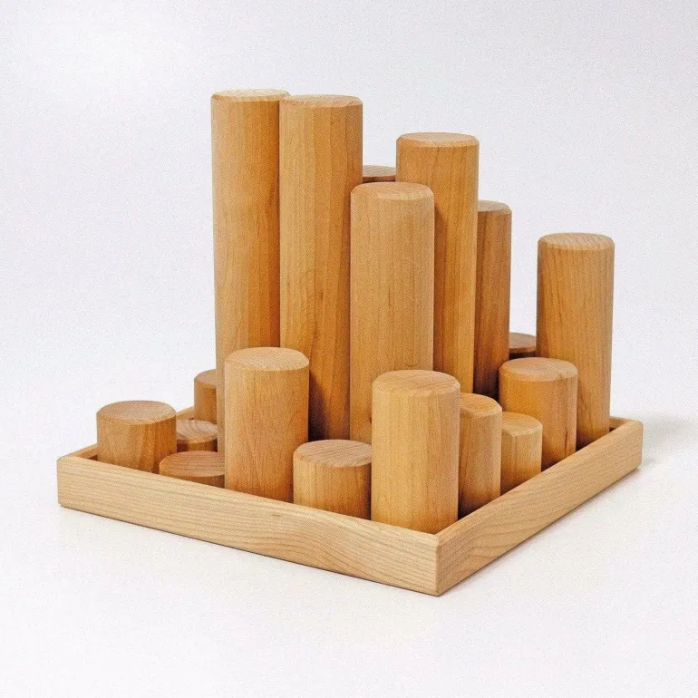 Grimm's Large Building Rollers Natural