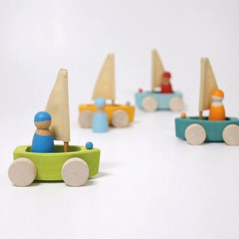 Grimm's Set of 4 Little Land Yachts