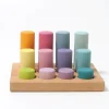 Grimm's Stacking Game Small Rollers Pastel