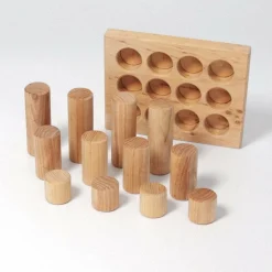 Grimm's Stacking Game Small Rollers Natural
