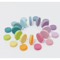 Grimm's Wooden Coins Pastel