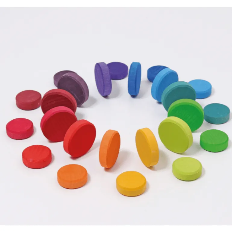 Grimm's Wooden Coins Rainbow
