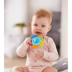 Haba Blossom Plastic Baby Rattle & Teething Toy