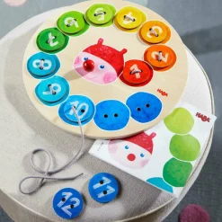 Haba Rainbow Caterpillar Threading Game