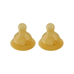 Hevea- Standard Neck Glass Baby Bottle Replacement Nipples- 2 Pack