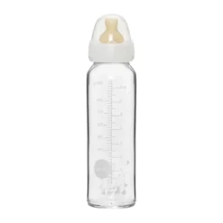 Hevea Standard Neck Glass Baby Bottles- 240ML/ 8oz, Single