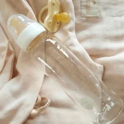 Hevea Standard Neck Glass Baby Bottles- 240ML/ 8oz, Two-Pack