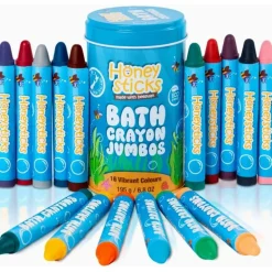 Honeysticks Jumbo Bath Crayons Non Toxic (16 Pack)
