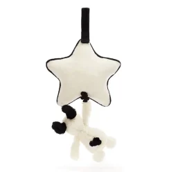 Jellycat Bashful Black and Cream Puppy Musical Pull