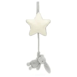 Jellycat Bashful Grey Bunny Musical Pull