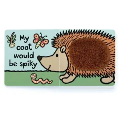 Jellycat If I Were A Hedgehog Book - Green