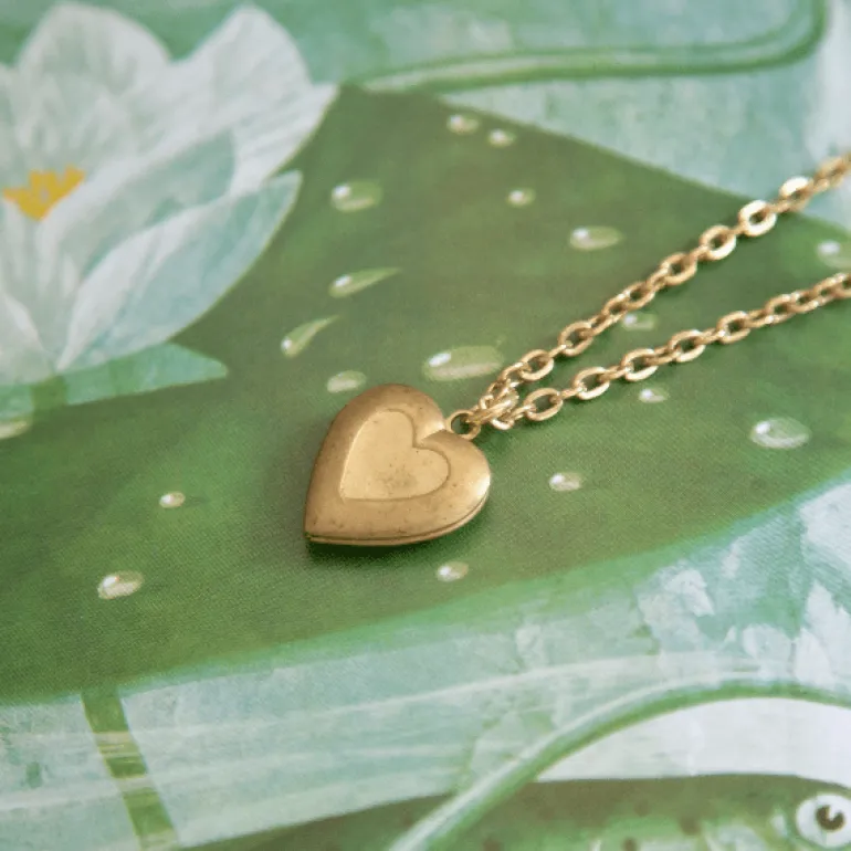 Kindred Objects- Vintage Mini Heart Necklace