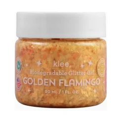 Klee Naturals Biodegradable Glitter Gel- Golden Flamingo