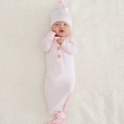 Kyte Baby Knotted Gown with Hat Set