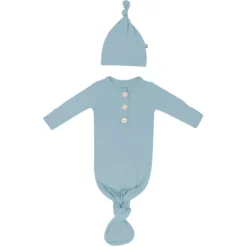 Kyte Baby Knotted Gown with Hat Set