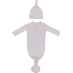 Kyte Baby Knotted Gown with Hat Set